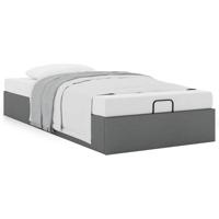 Bedframe zonder matras 90x190 cm stof donkergrijs - thumbnail