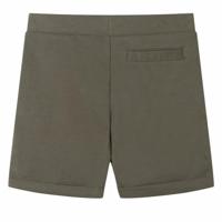 Kindershorts met trekkoord 104 donkerkaki - thumbnail