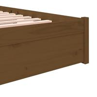 Bedframe massief hout honingbruin 120x190 cm 4FT Small Double - thumbnail