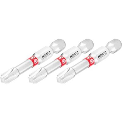 HAZET Bit 2215NSLG-PH3/3 · 1/4 inch (6,3 mm) zeskant massief · Kruiskop profiel PH · 3-delig · SW PH3 HAZET Bit 2215NSLG-PH3/3 · 1/4 inch (6,3 mm) zeskant massief · Kruiskop profiel PH · 3-delig · SW PH3