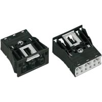 WAGO 770-703 Netstekker WINSTA MIDI Bus, recht Totaal aantal polen: 2 + PE 25 A Zwart 1 stuk(s) - thumbnail