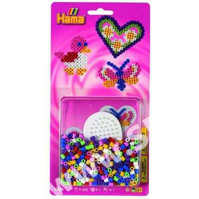 Hama Strijkkralen vogel/hart/vlinder 450 stuks