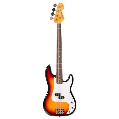 Vintage V4SB elektrische basgitaar sunburst