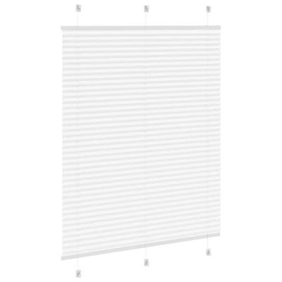 Pliss rolgordijn 110x100cm stofbreedte 109,4cm polyester wit - thumbnail