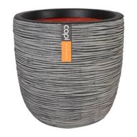 Bloempot Pot bol rib NL 35x34 antraciet Capi Europe - Capi europe - thumbnail
