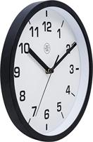 NeXtime nx-7321zw wandklok nxt diameter 20cm kunststof zwart, witte wijzerplaat - thumbnail