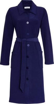 Nachtblauwe fleece badjas Ringella