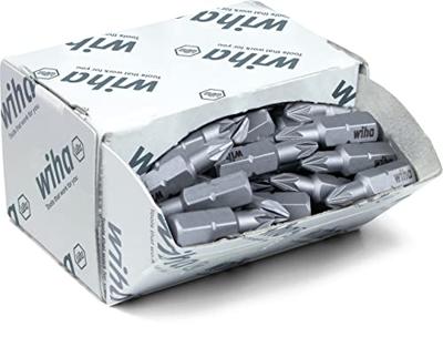 PZ1 schroefbit kruiskop Pozidriv 25mm 50 stuks korte uitvoering