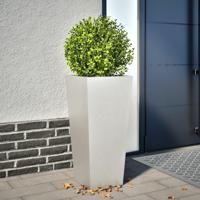VidaXL Plantenbak 35x35x75 cm roestvrij staal - thumbnail