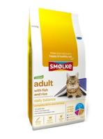 Smølke Adult met vis kattenvoer 2 x 4 kg - thumbnail