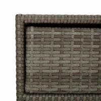 Tuinkast 55x59x80 cm poly rattan grijs - thumbnail