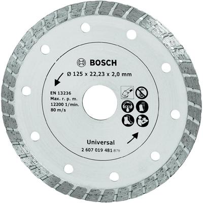 Bosch Accessoires diamantdoorslijpschijf Turbo, 125 mm Ø - 2607019481 Bosch Accessoires diamantdoorslijpschijf Turbo, 125 mm Ø - 2607019481