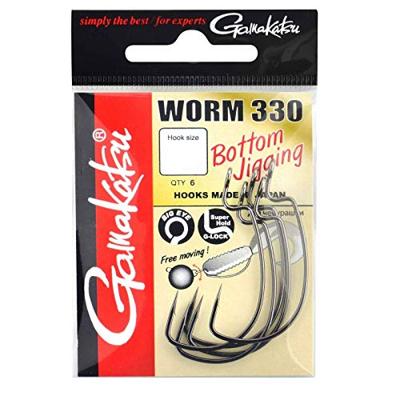 Gamakatsu Worm 330 Bottom Jigging Haak Size 1/0