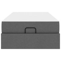 Bedframe Donkergrijs 90 x 200 cm Stof - thumbnail