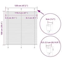 Pliss rolgordijn 120x100 cm stofbreedte 119,4 cm polyester - thumbnail