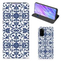 Samsung Galaxy S20 Smart Cover Flower Blue - thumbnail