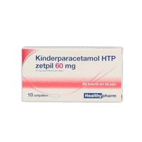 Healthypharm Paracetamol kind 60mg 10 Zetpillen - thumbnail