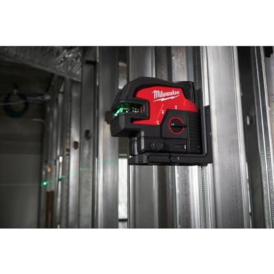 Milwaukee M12 CLL4P-0C Accu Kruislijnlaser met 4 punten 12V Basic Body in Transportkoffer - 4933479202