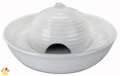 Trixie vital flow mini keramische drinkfontein wit