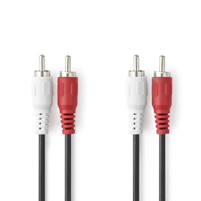 Nedis Stereo RCA-kabel 2x male naar 2x male 5m
