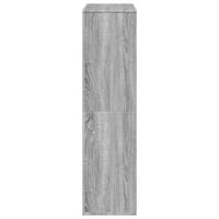 kamerscherm 100x33x125,5 cm bewerkt hout grijs sonoma eiken - thumbnail