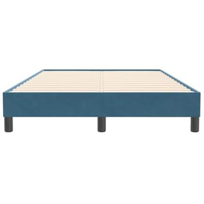 Bedframe zonder matras 120x210 cm fluweel donkerblauw