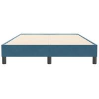 Bedframe zonder matras 120x210 cm fluweel donkerblauw - thumbnail