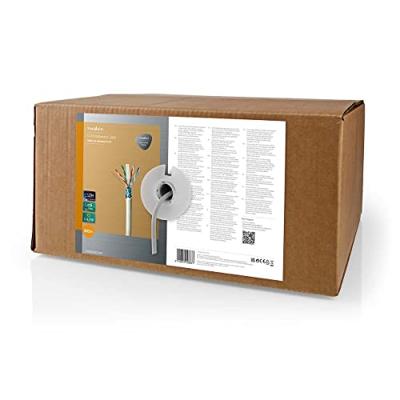 Netwerk Kabel Rol | CAT6 | Solid | F/UTP | Koper | 305.0 m | Binnenshuis | Rond | LSZH | Grijs