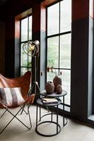 Light & Living Bijzettafel 'Doba' Set van 2 stuks, hout antiek-mat zwart - thumbnail