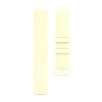 Fitbit Charge 3 & 4 siliconen diamant pattern bandje - Maat: Large - Lichtgeel - thumbnail
