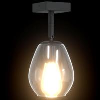 VidaXL Plafondspot zwart 13 x 13 x 26 cm glas en metaal - thumbnail