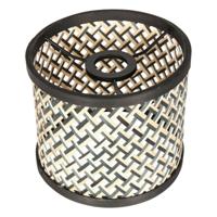 Steinhauer Lampenkap Bamboe Ø 20 cm E27 zwart beige - thumbnail