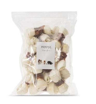 PETSTYLE LIVING GEKNOOPT BOT WIT MET EEND 10-11 CM 20 ST PETSTYLE LIVING GEKNOOPT BOT WIT MET EEND 10-11 CM 20 ST