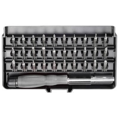 TOOLCRAFT 820935 Bitset 31-delig Plat, Kruiskop Phillips, Kruiskop Pozidriv, Inbus, T-profiel