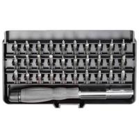 TOOLCRAFT 820935 Bitset 31-delig Plat, Kruiskop Phillips, Kruiskop Pozidriv, Inbus, T-profiel - thumbnail