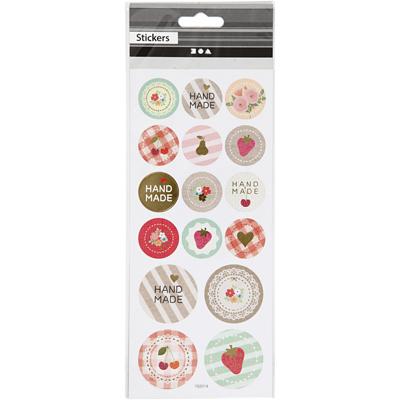 Creativ Company Stickers, handmade, vel 10x23 cm, ca. 16 stuk, 1 vel