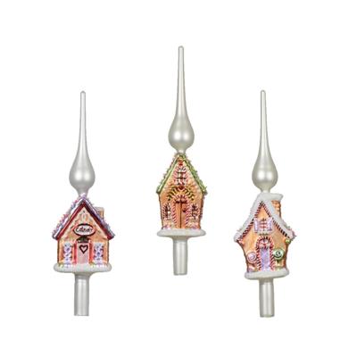 Decoris Piek peperkoekhuis glas 31cm Decoris Piek peperkoekhuis glas 31cm