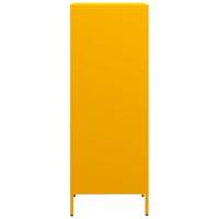 Hoge kast 35x39x103,5 cm staal mosterdgeel - thumbnail