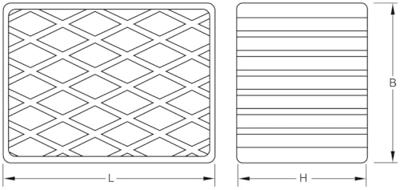 KS Tools 160.0481 Rubberen kussen (l x b x h) 160 x 120 x 100 mm