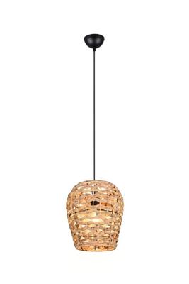 Trio Landelijke hanglampJean Ø 29cm rotan - R36221036