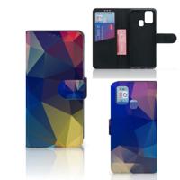 Samsung Galaxy M31 | Book Case | Polygon Dark - thumbnail