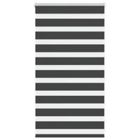 Zebra rolgordijn 90x100 cm stofbreedte 85,9 cm zwart - thumbnail