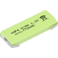 Mexcel HPE-F6-800 speciale accu Prismatisch U-soldeer NiMH 1,2 V 770 mAh - thumbnail