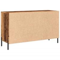 Dressoir 100x36x60 cm bewerkt hout oud houtkleurig - thumbnail
