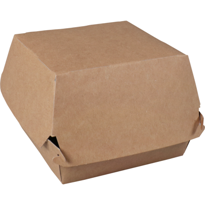 Bak | Karton | hamburgerbox | 90x90x70mm | bruin | 300 stuks