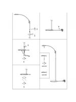 Steinhauer Led vloer leeslampZenith 2x6w - 2200K - 118cm zwart - 7862ZW - thumbnail