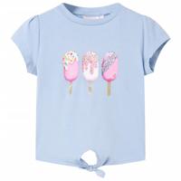 VidaXL Kindershirt 128 blauw - thumbnail