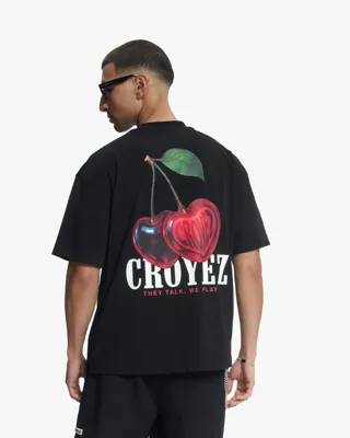 Croyez Cerise D'Amour T-Shirt Heren Zwart - Maat S - Kleur: RoodWitZwart | Soccerfanshop