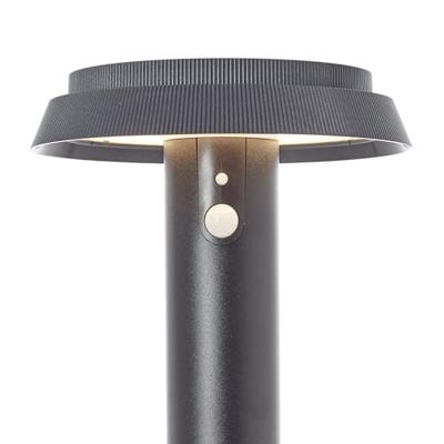 Brilliant G40432/06 Alvero Staande lamp op zonne-energie met bewegingsmelder LED-module LED vast ingebouwd 4 W Zwart