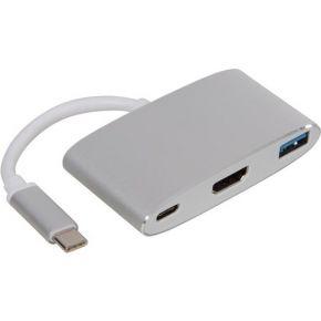 USB 3.1 type C kabel naar HDMI + USB 3.0 A + USB type C USB 3.1 type C kabel naar HDMI + USB 3.0 A + USB type C